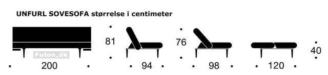 UNFURL sofa Valgfri stof XXX