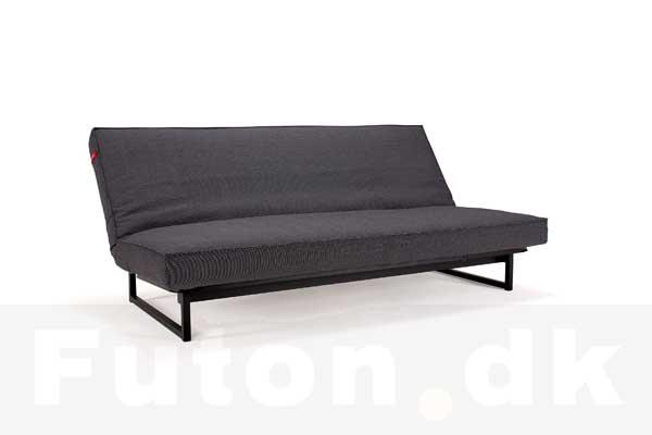 FRACTION sovesofa stel, her vist med en Futon madras og et aftageligt madrasbetræk model SHARP