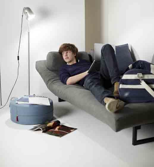 FRACTION stellet 120x200 her vist med en ROUND madras Dess.571