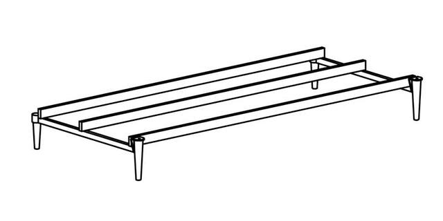 SPLITBACK legs STYLETTO dark wood