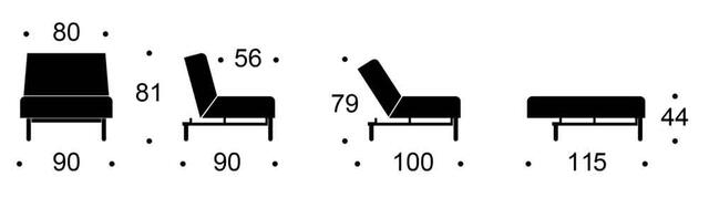 SP chair legs STEM HL, light wood -without mattress