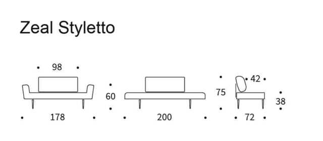ZEAL DAYBED 581 Rust Argus