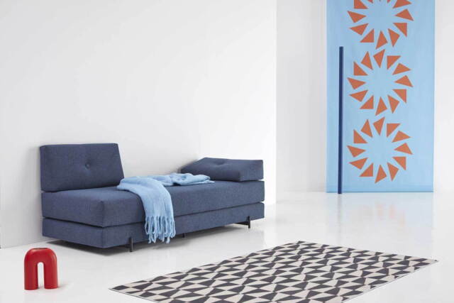 Sigmund Daybed INDU sort metal ben. Valgfri stof