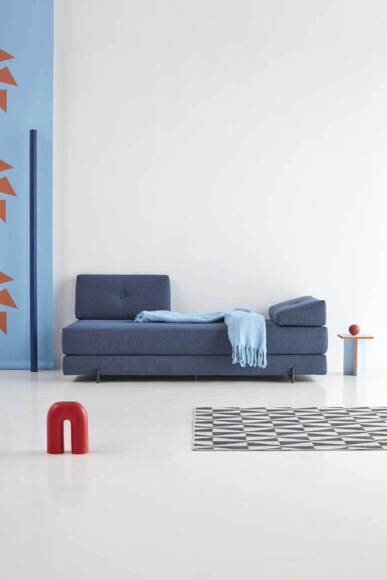 Sigmund Daybed INDU sort metal ben. Valgfri stof