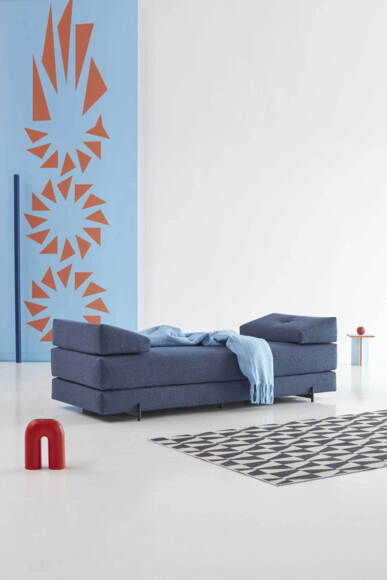 Sigmund Daybed INDU sort metal ben. Valgfri stof