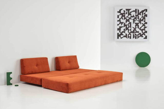 Sigmund Daybed INDU sort metal ben. Valgfri stof