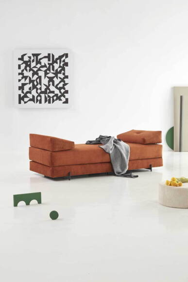 Sigmund Daybed INDU sort metal ben. Valgfri stof