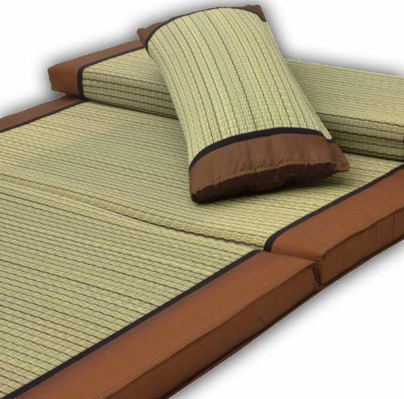 Tatami foldemadras 80x200 cm. med memory skum fyld + pude