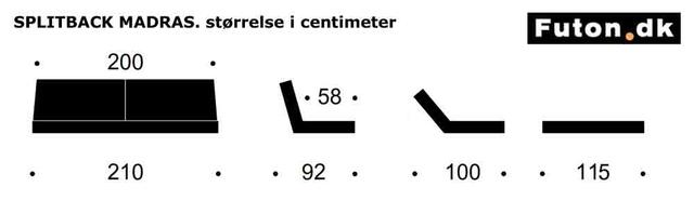 SPLITBACK mattress 115 Innovation Living 6 color