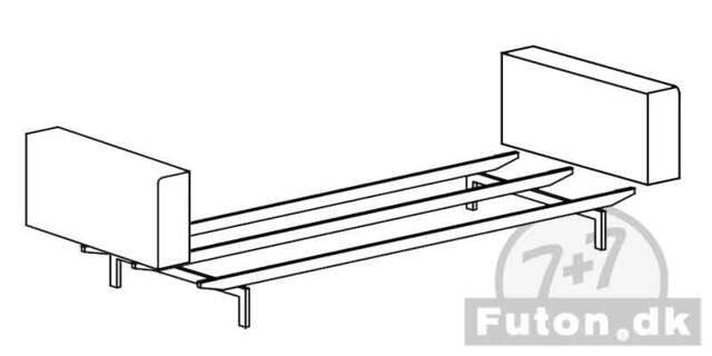 SP ROUND ARMLÆN Valgfrit tekstil Dess.XXX Inklusiv SOFABEN Chrom -Uden Madras