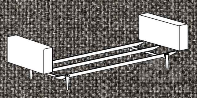 SP sofaben STYLETTO Lyst & ROUND ARM 563