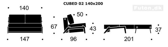 CUBED wood sofa 140 DIY