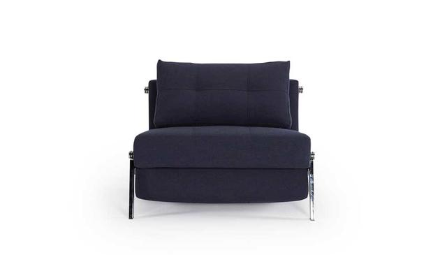 CUBED Chrom stol 90 valgfrit stof