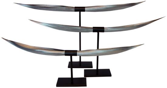 Lysestage 38 cm sølv finish