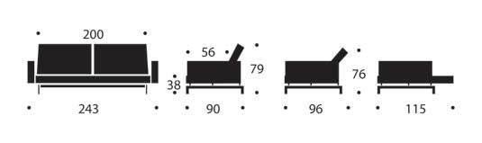 Størrelse i centimeter mål