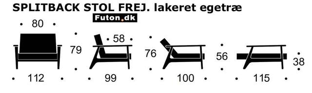 Splitback chair FREJ nature oak