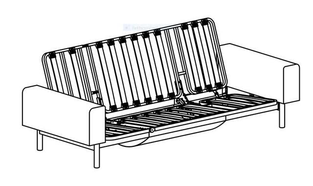 Komplet Mimer sofa / Classic Nordic madras / sæde stelbetræk. Valgfri stof