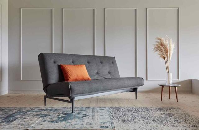 Komplet Colpus sofa sorte ben / Spring Nordic madras / Sæde stelbetræk. Valgfri stof