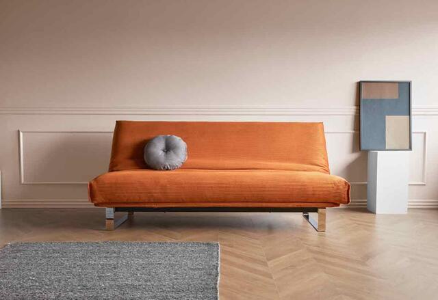 Komplet Minimum sofa / Latex madras / Nordic betræk / sæde stelbetræk. Valgfri stof