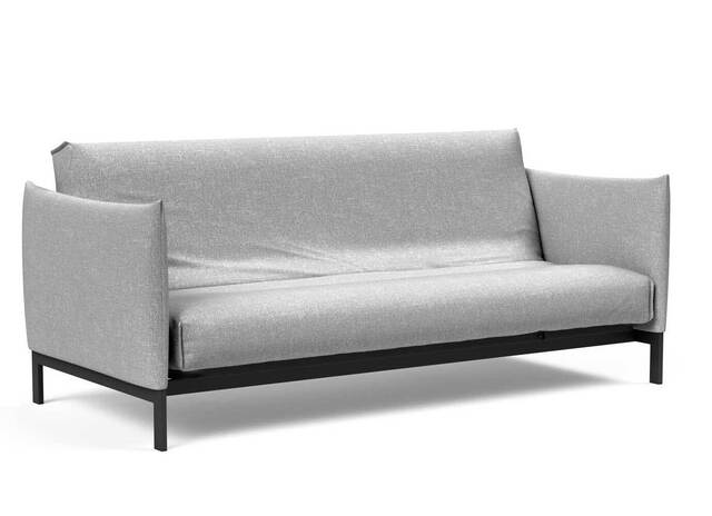 Innovation Living Junus sovesofa 140x200cm. inklusiv madras råhvid, med Nordisk madras betræk i tekstil Dess.590