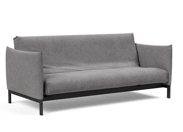 Innovation Living Junus sovesofa 140x200cm. inklusiv madras råhvid, med Nordisk madras betræk i tekstil Dess.217