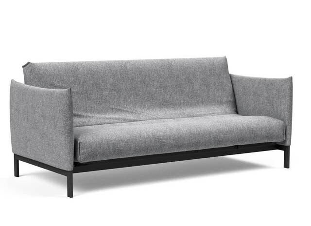 Innovation Living Junus sovesofa 140x200cm. inklusiv madras råhvid, med Nordisk madras betræk i tekstil Dess.565