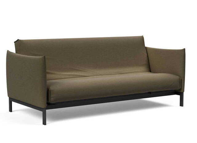 Innovation Living Junus sovesofa 140x200cm. inklusiv madras råhvid, med Nordisk madras betræk i tekstil Dess.575