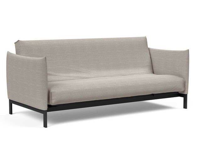 Innovation Living Junus sovesofa 140x200cm. inklusiv madras råhvid, med Nordisk madras betræk i tekstil Dess.579