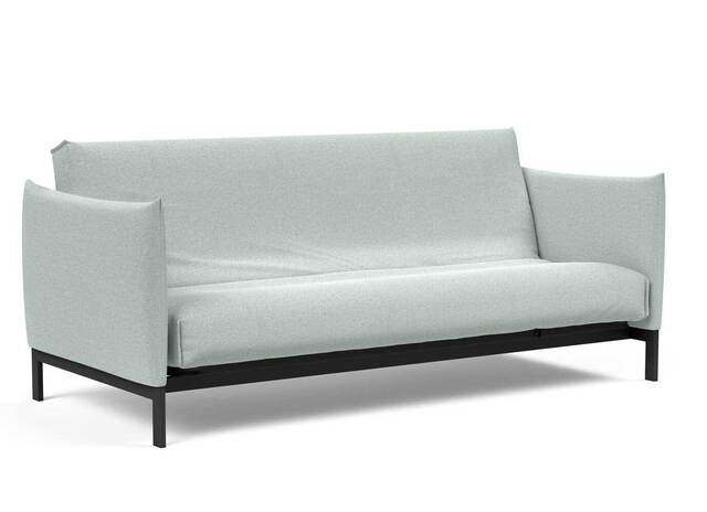 Innovation Living Junus sovesofa 140x200cm. inklusiv madras råhvid, med Nordisk madras betræk i tekstil Dess.552