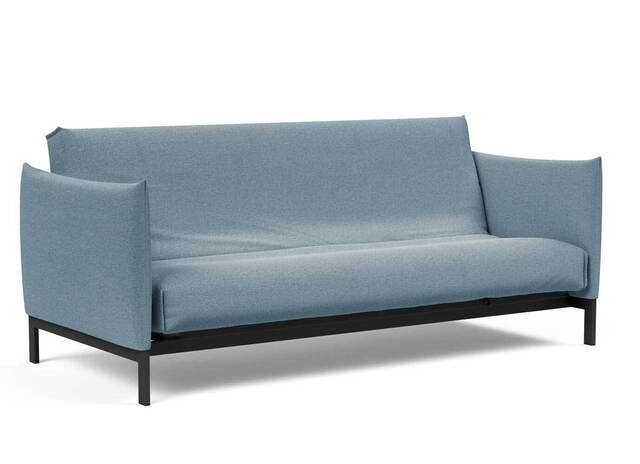 Innovation Living Junus sovesofa 140x200cm. inklusiv madras råhvid, med Nordisk madras betræk i tekstil Dess.558