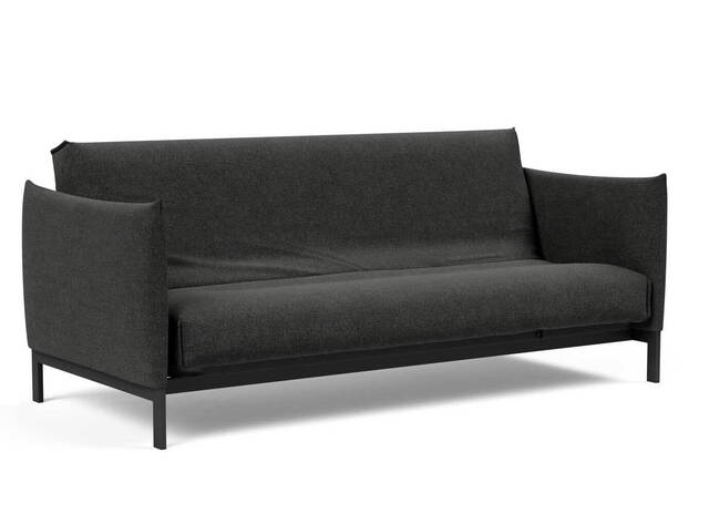 Innovation Living Junus sovesofa 140x200cm. inklusiv madras råhvid, med Nordisk madras betræk i tekstil Dess.577