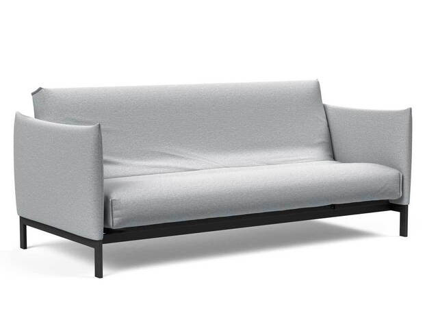 Innovation Living Junus sovesofa 140x200cm. inklusiv madras råhvid, med Nordisk madras betræk i tekstil Dess.583