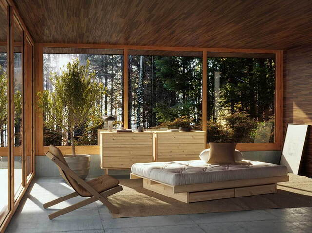 KANSO drawers untreated spruce KarupDesign