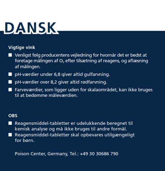 Lovibond Pooltester O2/pH Oxygen - Håndryster Tablettester