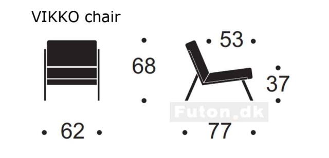 VIKKO størrelse i centimeter