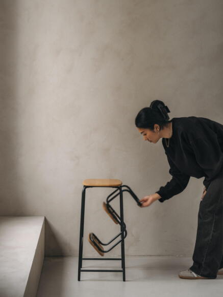 TRAB Trappestol 65 med 2 trin.
Anders Nørgaard har med inspiration fra 1960’ernes