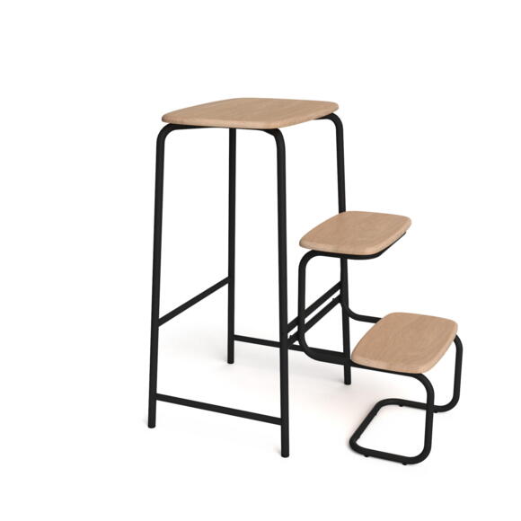 TRAB Trappestol 65 med 2 trin.
Anders Nørgaard har med inspiration fra 1960’ernes