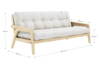 Grab sofa natur med madras