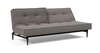 Splitback sofa STYLETTO sorte ben Valgfri stof
