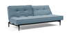 Splitback sofa STYLETTO sorte ben Valgfri stof