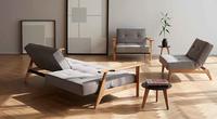Splitback sofa FREJ & 2 STOLE Graa