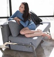 CUBED Chrom sofa 140 valgfrit stof XXX
