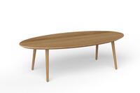 Via Ellipse 120 sofabord Eg Naturolieret